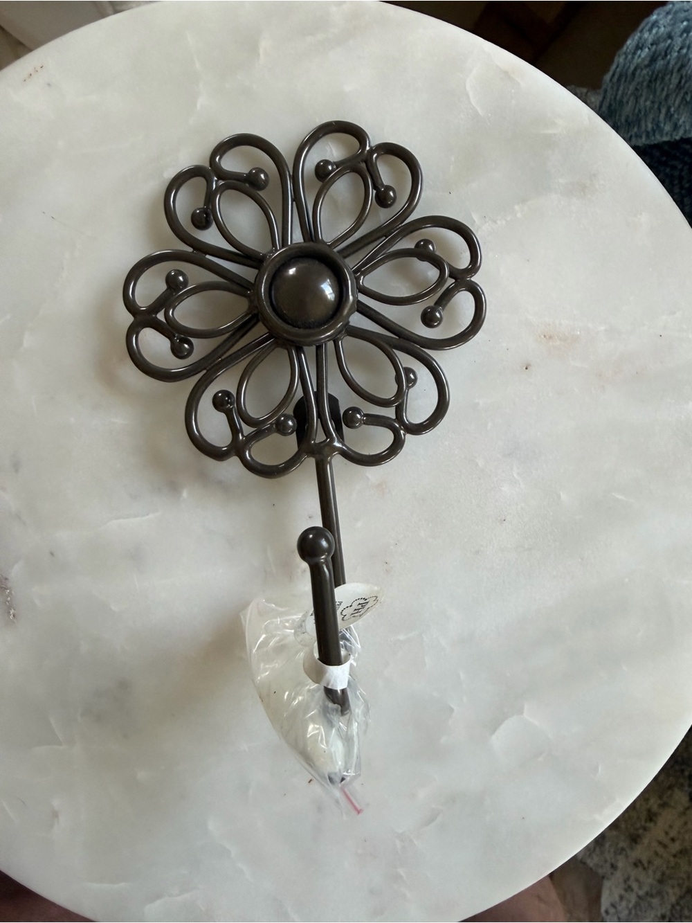 Princess House Floral Metal Wall Hook